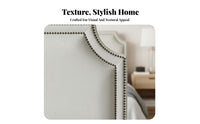 Modern Design Upholstered Wall Panel Soft and Comfortable Padded Wall-Mount Headboard Slim contour Bed spineboard Easy Installation for Homeowners, Adults, Renters, Guest Room, Apartment