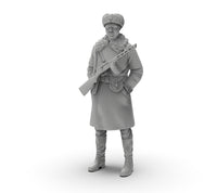 1/72二战俄军士兵1/64白模1/35小摆件微缩素体微型兵人3D打印模型