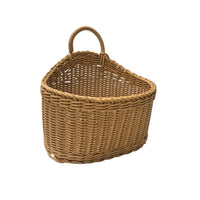 Wall Basket with Handle Handwoven Hanging Storage Basket Decorative for Entryway