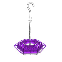 Hummingbird Feeder with Hook Hexagonal Hummingbird Feeder Decorative for Patio