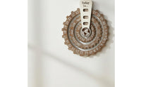 Wooden Wall Calendar Decor Printed Gear-Theme Wall Calendar Reusable