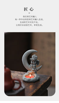 可爱小天使工艺品摆件礼物创意复古欧式桌面装饰雕像雕塑艺术摆设
