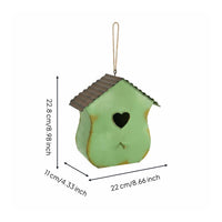 Metal Birdhouse Indoor and Outdoor Use Hanging Birdhouse Gift Idea Pet Shelter for Garden, Patio