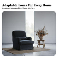 Wabi-Sabi Aesthetic plump Single Sofa Nordic Design Living Room Furnishing cleanable Cover Armchair Minimalist design for Guesthouse Owners, Homeowners, Readers, Bedroom, perusing corner, Small Spaces, Office
