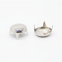 DIY Projects Four-Prong Stud Multi-Purpose Dome Head Stud Easy to Apply Round Claw Rivet Edgy Design for Crafters, DIYers, Clothing Customization, Accessory Decoration