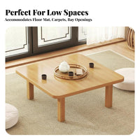 Foldable Square Table Space-Saving Square Foldable Table Versatile Portable for Adults, Alcove Window, Small Areas, Bedroom