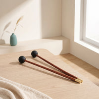 2 Pieces Celestial Drum Sticks Solid Wood Percussion Drum Drum Mallets Mellow Sound Steel Drum Beaters for Beginners, Kids, Meditation