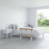 Wooden Bed Assist Bar Easy to Get up Folding Bed Rail Tool Bedside Support Rail for Patients, Seniors