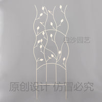 外贸出口铁艺螺旋小鸟屏风爬藤架铁线莲花架园艺支架庭院花园装饰