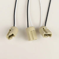 Bulb Holder with Ceramic Lamp Socket, High Temperature Resistant 15cm Wire, Replacement Lamp Holder for DIY Lighting, 250V Ceramic Light Base