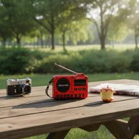 Automatic Station Search Multifunction Portable Radio MP3 Playback Full Band Radio Receiver Special Bass Audio Player for Camping