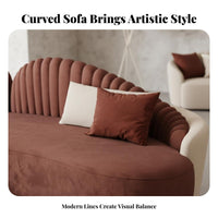 Curved sectional Sofa Luxury design Lounge Seating Flexible Configuration Living Room Furnishing for Business Owners, Families, Lobby, recreation room, Bedroom