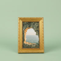 Photo Frame with Vintage Gold Design for Home Decor, Family Picture for Children's Art