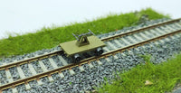 HO 1/87 手工3D 手摇轨道车 火车沙盘模型  静态模型摆设 不能推