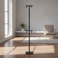 Double-Hook Vertical Bike Rack with Hooks Adjustable Vertical Bike Rack Heavy-Duty Cycle Floor Stand Indoor for Cyclists