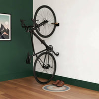 Cycle Wall Mount Elegant Look Wood Bike Rack Easy Installation for Indoor