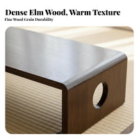 Traditional Chinese aesthetic Foldable floor Table Space-Saving foldable floor Table Multi-Functional Floor Desk Portable for Apartment Dwellers, Remote Workers, Balcony, Bay casement, Small Spaces, Living Room
