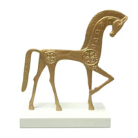 Horse Tabletop Ornament Stylized Standing Horse Figurine Fade-Proof