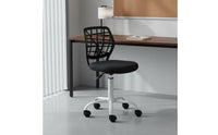 Breathable Backrest Student Desk Chair Modern Design Ergonomic Study Chair Silent Casters Support for Students, Teens, Kids, Dorm Room, Bedroom