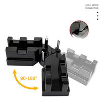 2-in-1 Miter Cutting Guide Clamp-Style Adjustable Miter Guide Secure Woodworking Tool Accurate for Woodworkers, Carpenters, DIYers, Trim Work, Frame Making, Workshop
