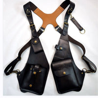 PU Leather Crossbody Bag with Backpack Straps for Adults