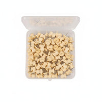 Natural Wood Pushpin Kit Multi-Purpose Decorative Map Tacks With Storage Box