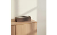 Watch Display Case with Glass Lid Woodwatch with Textured Finish Display Case Luxury for Collectors, Dresser, Closet