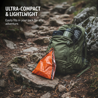 Portable Emergency Thermal Blanket Tent Raincoat for Outdoor Survival Camping Hiking