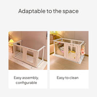 Acrylic Pet Playpen Transparent Dog Fence Indoor Use