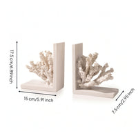 Coral Bookends Coastal Bookends with Coral Minimalist for Readers