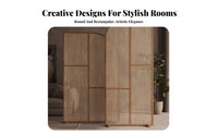 Modern Minimalist design Folding Panel separater Woven Panels Partition Screen Freestanding Room Separator Creates Privacy for Apartment Dwellers, Interior Designers, Office Workers, Entrance Hall, Bedroom