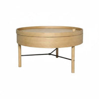Nordic Design Round Table with Rotating Top Modern Minimalist Design Convertible Top Coffee Table Space-Saving Living Room Furniture Hidden Storage for Small Apartment Dwellers, Homeowners, Young Adults, Lounge Area, Bedroom