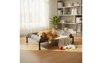 Elevated Dog Bed Sturdy Frame Raised Pet Cot Scratch-Resistant for Dogs