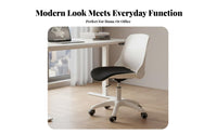 Armless Rolling Task Chair 360-Degree Swivel Armless Rolling Stool Space-Saving