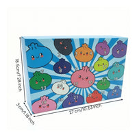 24 Pieces Slow-Rebound Dumpling Squishy Stress Relief Mystery Countdown Calendar Sensory Press Toy Cute for Children