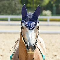 Ear Bonnet with Ruffled Edge Piped Horse Ear Bonnet Suitable fit Tack for Equestrian Training