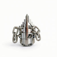 Rotating Spray Nozzle with Thread Industrial piping Cleaning Nozzle Compact for Maintenance Technicians
