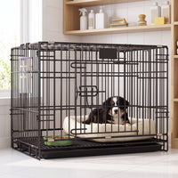 Dog Crate with Tray Easy-to-Clean Dog Crate Wire for Home, Young Dogs