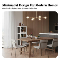 Spirits Display Rack Modern Beverage Storage Rack Narrow Spirits Cabinet Sturdy Construction Space Saving Transparent Acrylic Shelves Suitable for Collectors Hobbyists Kitchen Study Living Room Bedroom