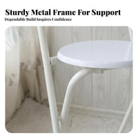 Foldable Counter Stool No Assembly Needed Foldable Bar Seatingtool with Back