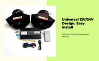 800W cordless PA horn, remote use