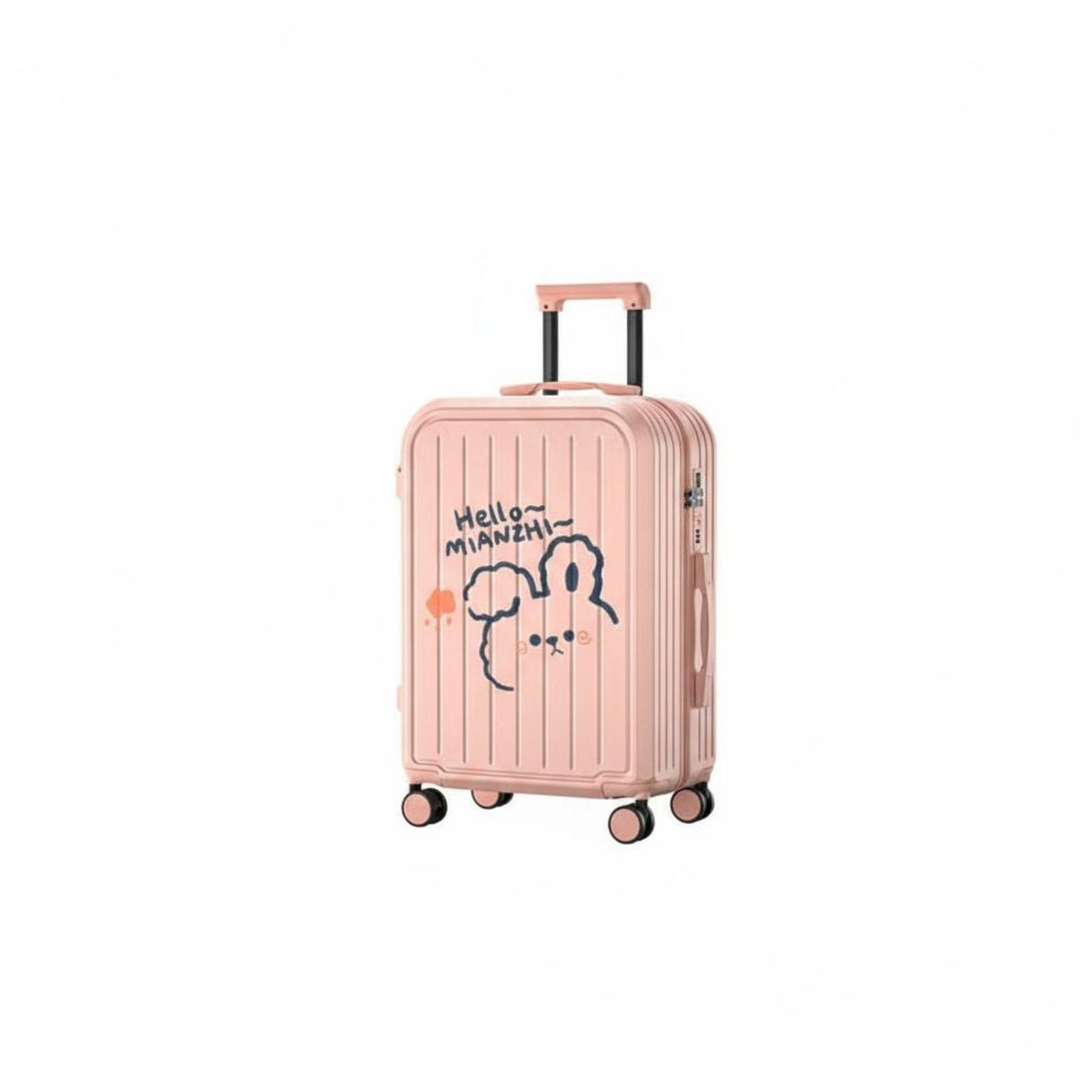 Cartoon Suitcase Combination Lock Smart Travel Suitcase for Women, Girls