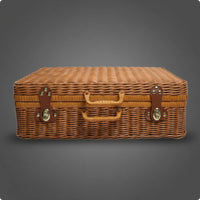 Rattan Suitcase Woven Rattan Storage Case Top Handle
