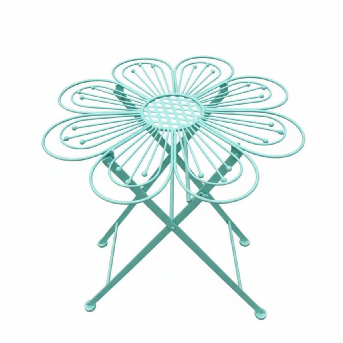 Folding Round Side Table Foldable Folding Outdoor Table Space Saving for Balcony
