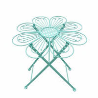 Folding Round Side Table Foldable Folding Outdoor Table Space Saving for Balcony