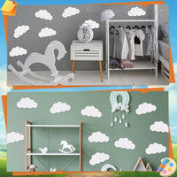 Blank Cloud Decoration Cards for Bulletin Boards, DIY Coloring Party Supplies, 100-Pack