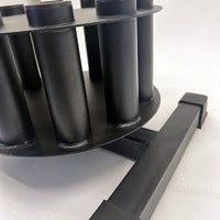 Gatling Cannon 360-Degree Rotatable Barbell Rod Insertion Device Nine-Hole Insertion Tube Gym Olympic Bar Storage Rack
