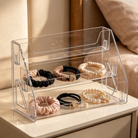 Acrylic Step Shelf Space Saving Figure Display Stand Easy to See for Vanity