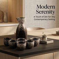 Ceramic Sake Set Sapphire Blue New Chinese Style