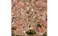 Glass Flowers Bouquet Standing Flower Cluster Ornament Compact Glass Flower Figurine for Entryway